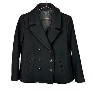 Banana Republic Pea Coat Black Size XSmall